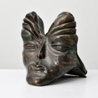 Large Leonora Carrington Bronze Face Sculpture - Sold for $7,680 on 11-04-2023 (Lot 616).jpg